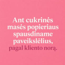 A4 cukrinis lapas su Jūsų paveikslėliu